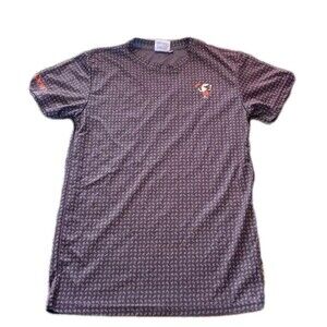 Little Caesars Pizza Employee Uniform Shirt Sz S Gray Short Sleeve Occupational